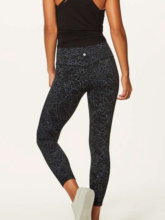 lululemon athletica Pants - Lululemon Align Pant II 25" High-Rise Lacescape Dark Cast Black Floral Legging
